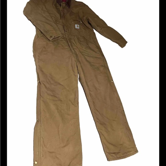 Carhartt Coveralls Arctic Quilt Lined Duck Overalls Mens 48 Never Worn - Picture 1 of 7